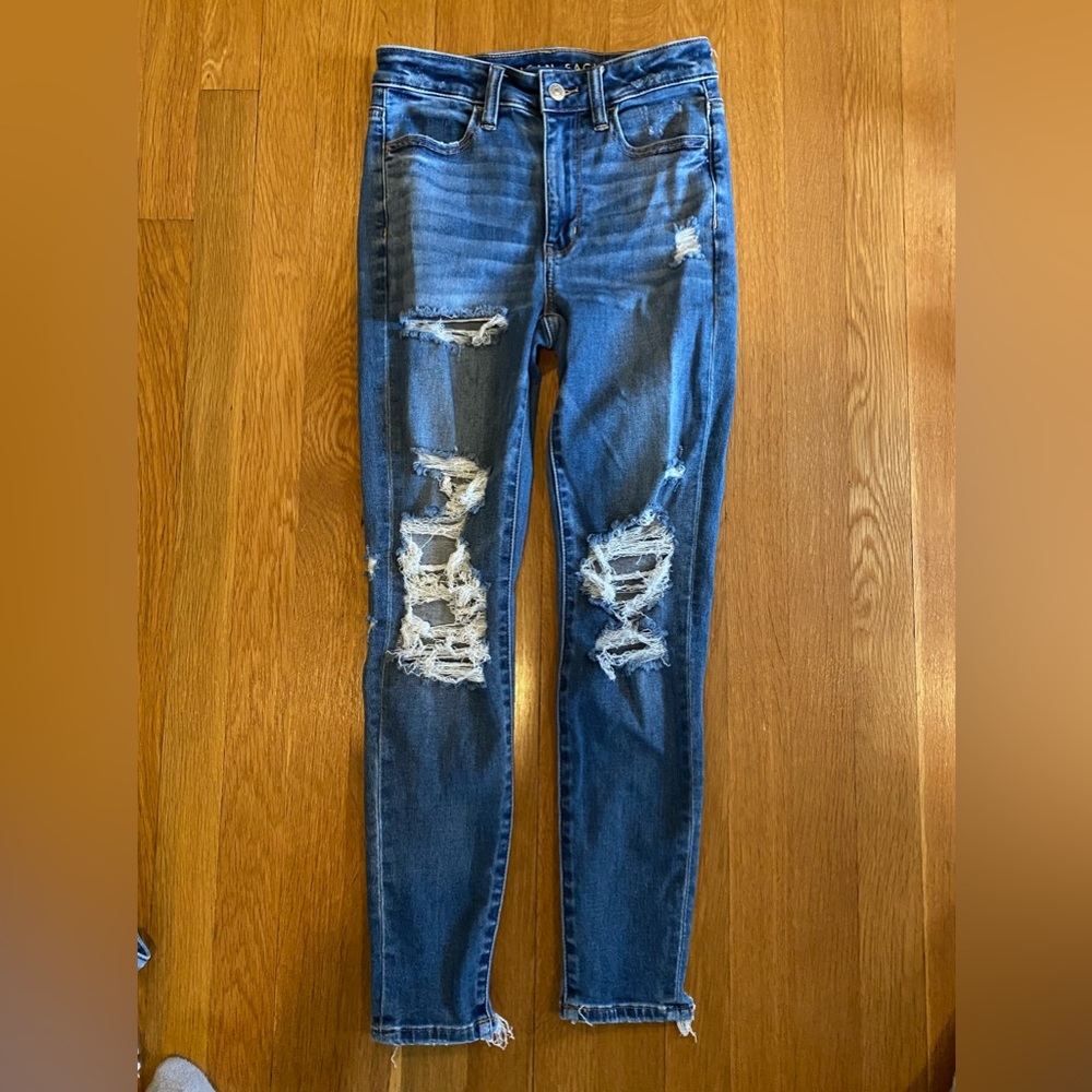 American Eagle ripped jeans